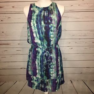 Mossimo tie dye sleeveless cutout back dress